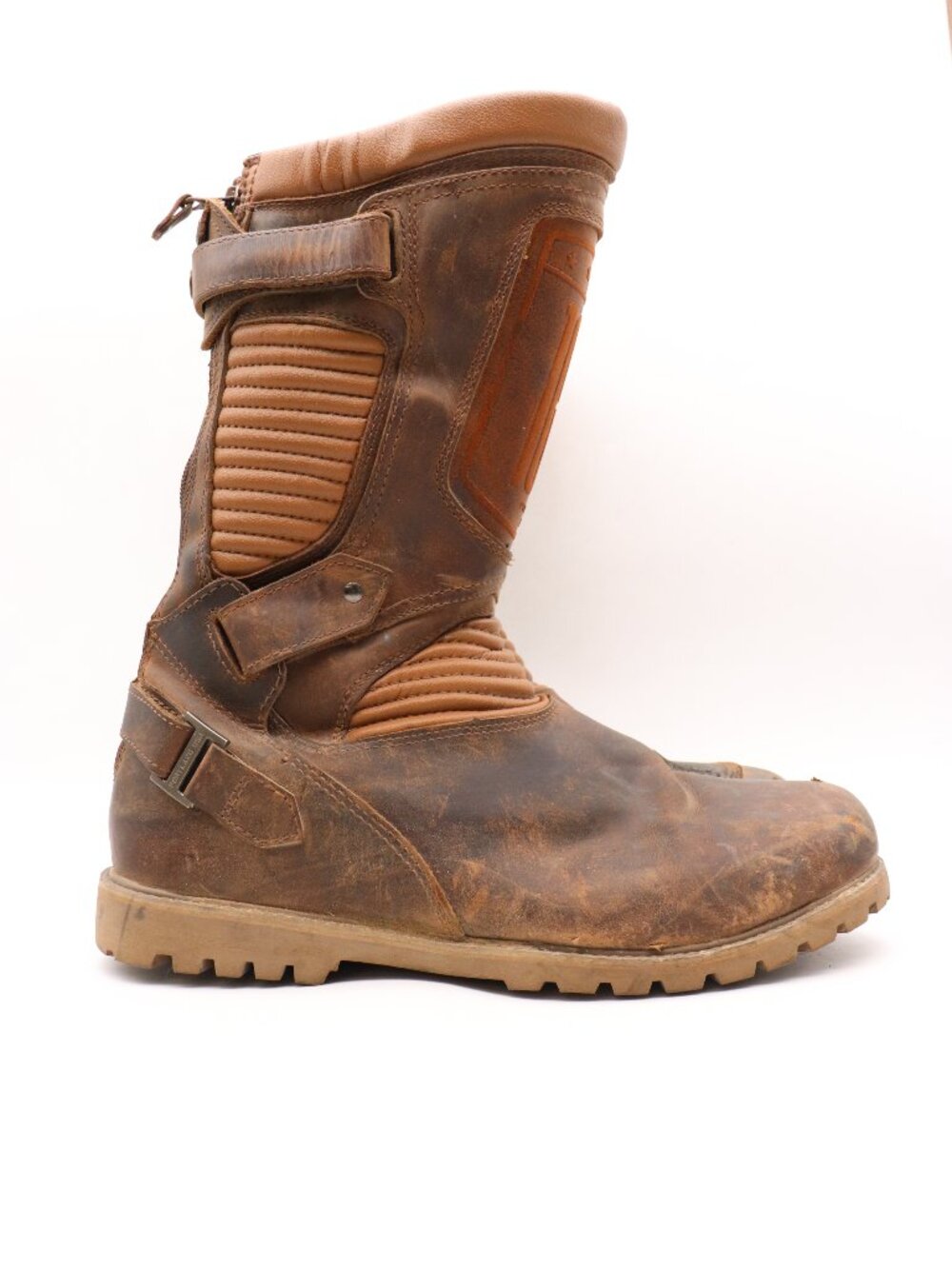 Icon Prep 1000 Motorcycle Boots Men’s Size 12 Brown leather Tall Boot